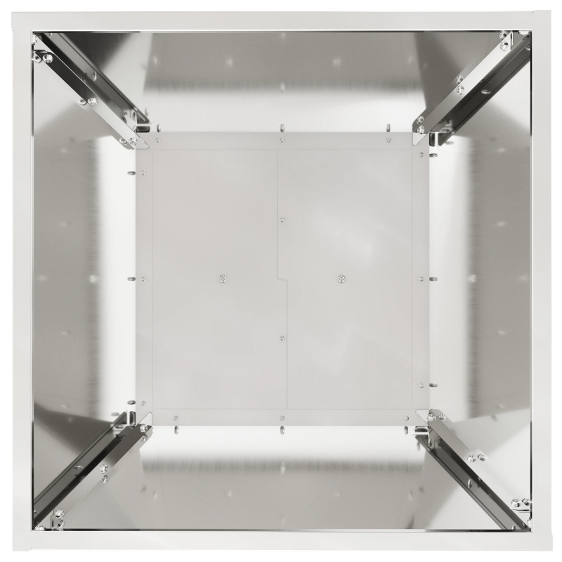 vidaXL Pillāra pods 2 pcs Sudraba 40 x 40 x 100 cm