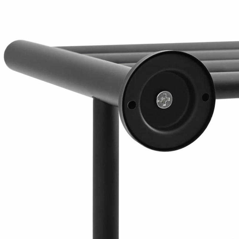 vidaXL Dvieļu statīvs Melna 61 x 23 x 17 cm Nerūsējošs tērauds