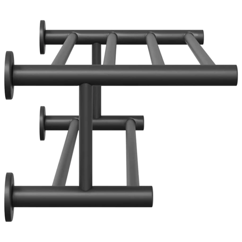 vidaXL Dvieļu statīvs Melna 61 x 23 x 17 cm Nerūsējošs tērauds