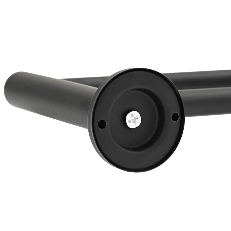 vidaXL Dvieļu statīvs Melna 61 x 14,5 x 5 cm Nerūsējošs tērauds