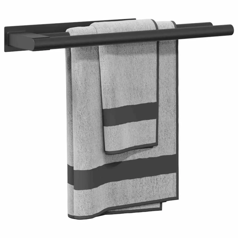 vidaXL Dvieļu statīvs Melna 40 x 9 x 4 cm Nerūsējošs tērauds