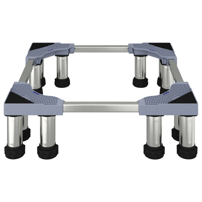 vidaXL Veļas mazgājamās mašīnas pamatne Pelēka 67 x 67 x 21,5 cm