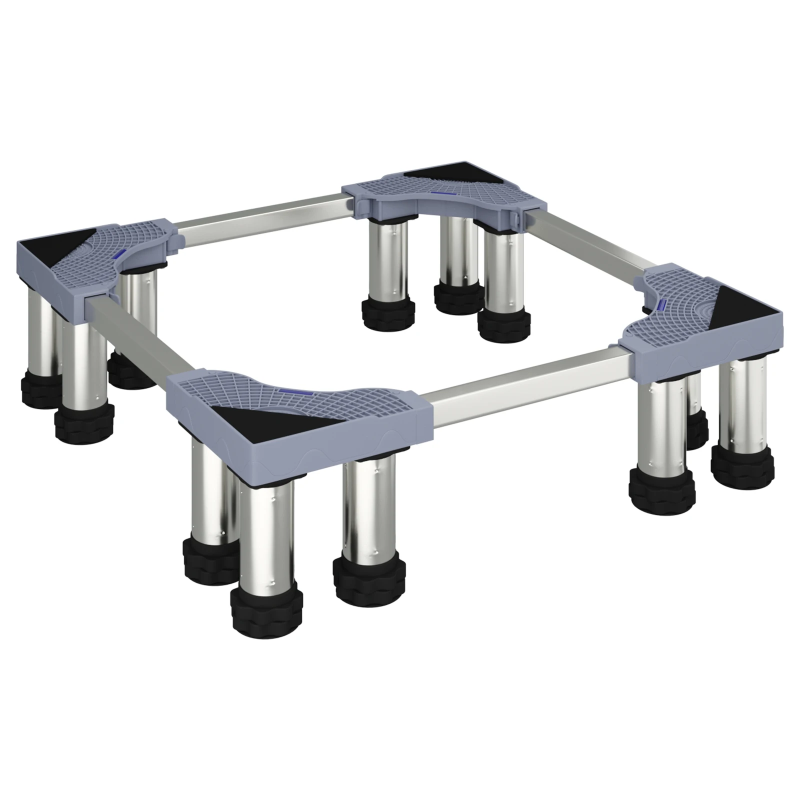 vidaXL Veļas mazgājamās mašīnas pamatne Pelēka 67 x 67 x 21,5 cm