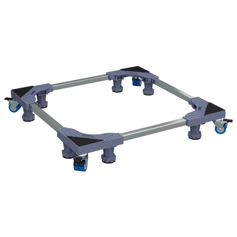 vidaXL Veļas mazgājamās mašīnas pamatne Pelēka 66 x 66 x 12 cm