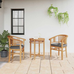 vidaXL Krēsls ar spilvenu 2 pcs Brūna 63 x 58 x 89 cm Ciets tekša koks