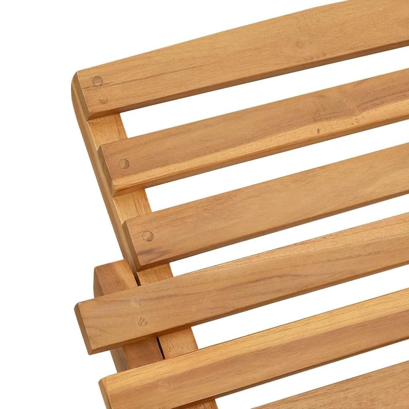 vidaXL Sauļošanās krēsls Brūna 198 x 55 x 58,5 cm Ciets tekša koks