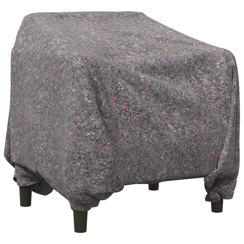 vidaXL Pārvadāšanas segas 10 pcs Pelēka 150 x 200 cm audums