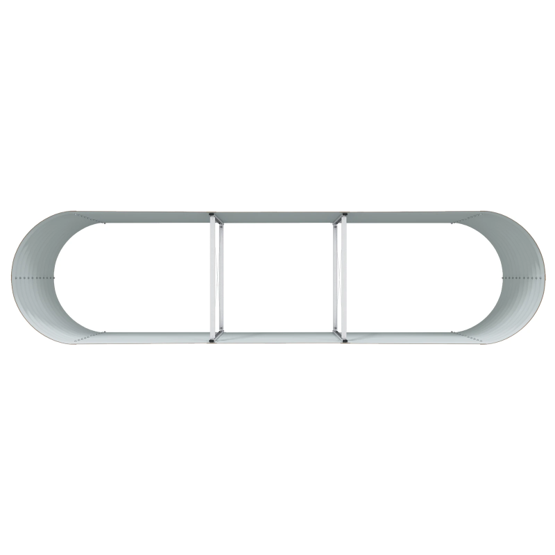 vidaXL Paaugstināta gulta Brūna 320 x 80 x 81 cm Tērauds