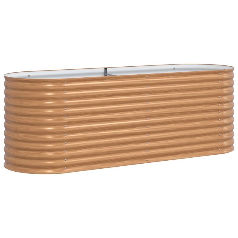 vidaXL Paaugstināta gulta Brūna 240 x 80 x 81 cm Tērauds