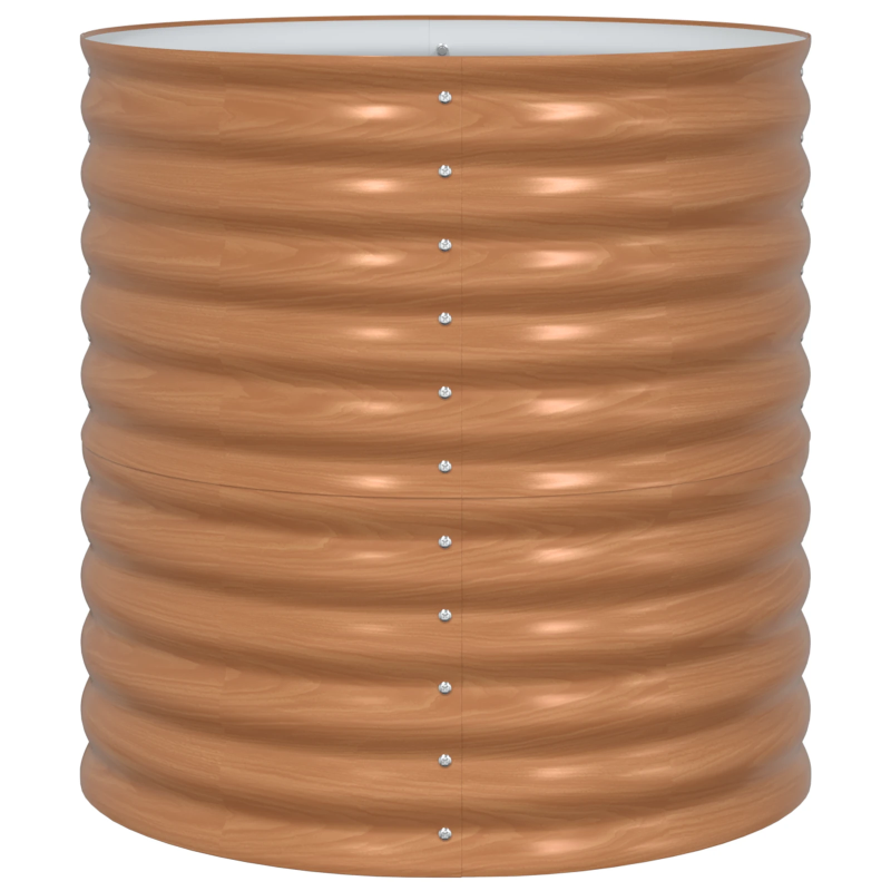 vidaXL Paaugstināta gulta Brūna 80 x 80 x 81 cm Tērauds