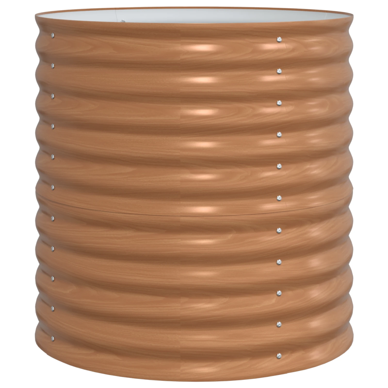 vidaXL Paaugstināta gulta Brūna 80 x 80 x 81 cm Tērauds