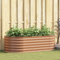 vidaXL Paaugstināta gulta Brūna 160 x 80 x 44 cm Tērauds