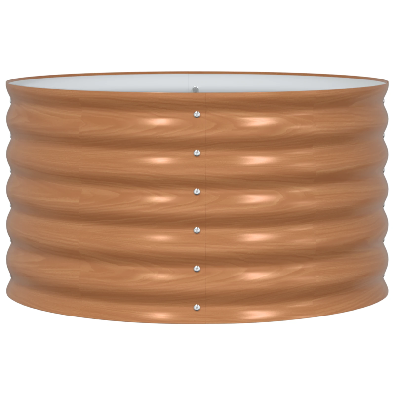 vidaXL Paaugstināta gulta Brūna 80 x 80 x 44 cm Tērauds