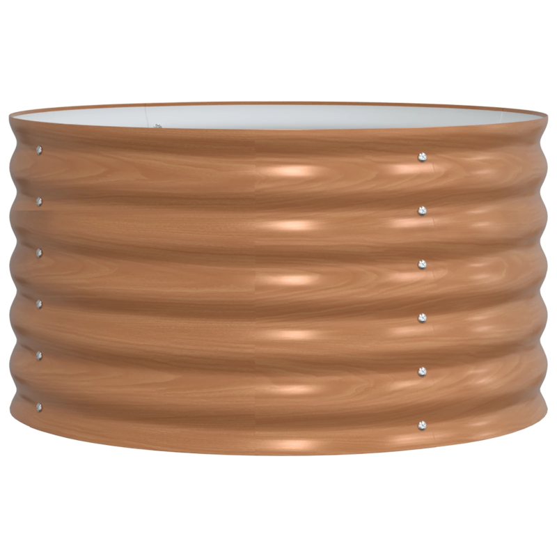 vidaXL Paaugstināta gulta Brūna 80 x 80 x 44 cm Tērauds