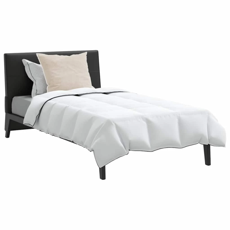 vidaXL Ziemas gultas sega ar spilvenu 2 pcs Balts Dūnu spalva