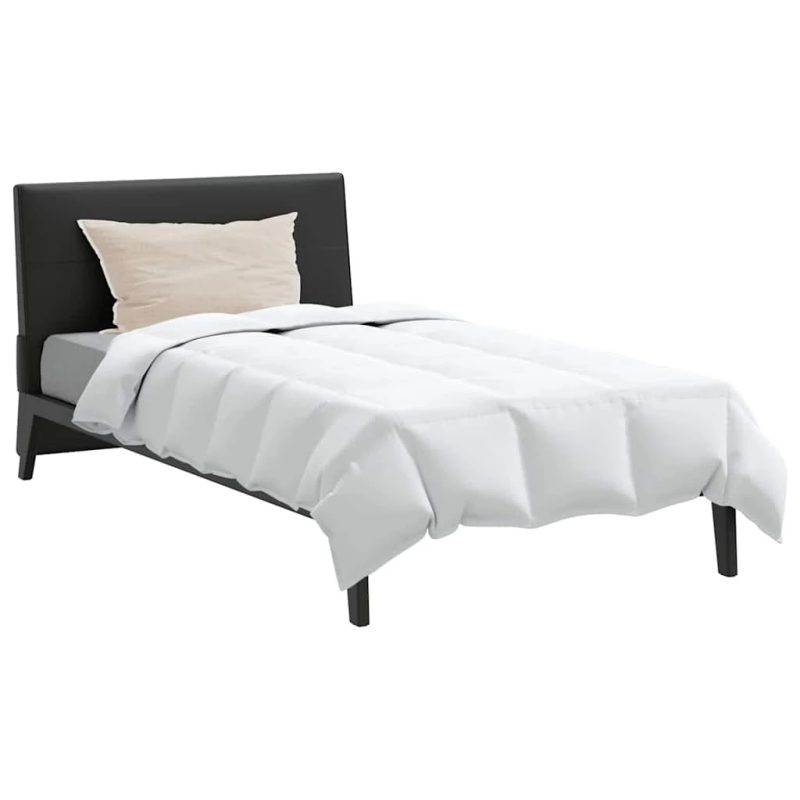 vidaXL Ziemas gultas sega ar spilvenu 2 pcs Balts Dūnu spalva