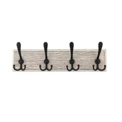 Sieninė drabužių kabykla Domax, juoda sp.-medžio sp.