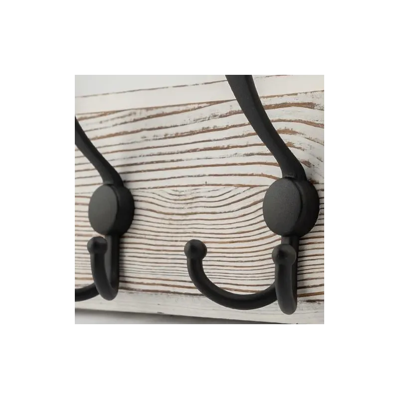 Sieninė drabužių kabykla Domax, juoda sp.-medžio sp.