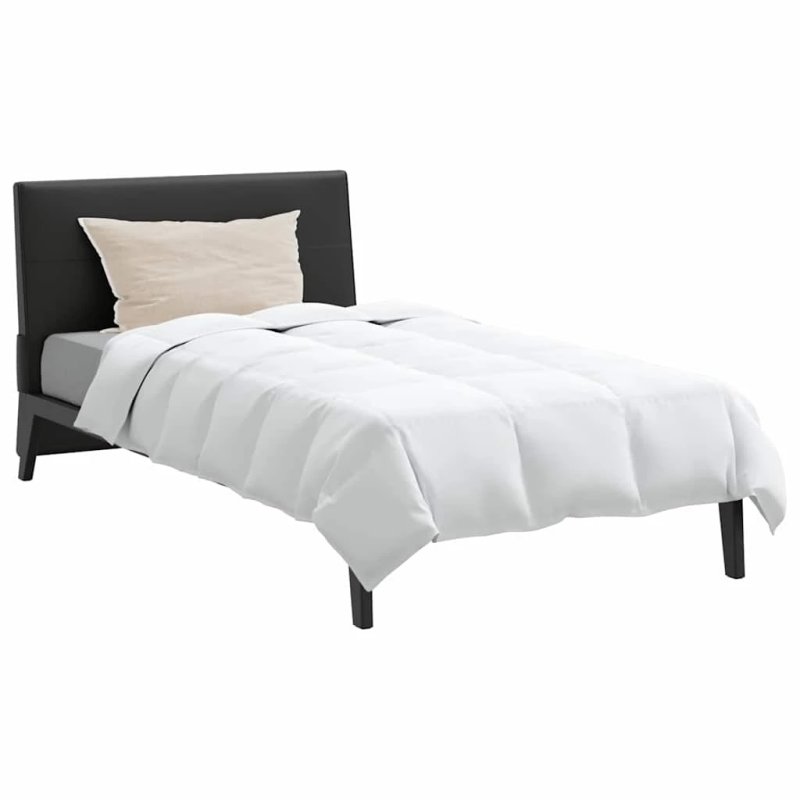 vidaXL Ziemas gultas sega ar spilvenu 2 pcs Balts Dūnu spalva