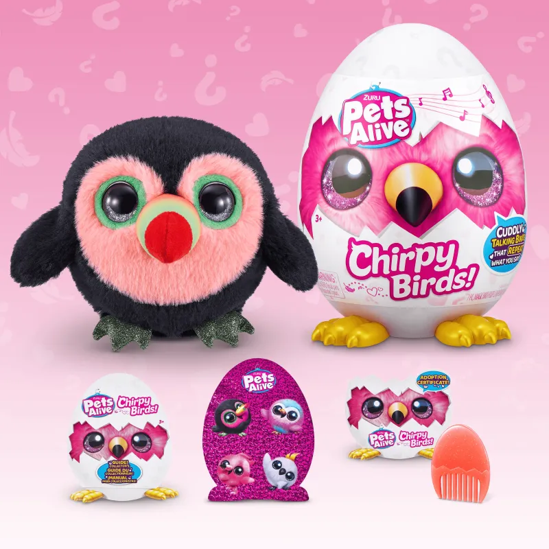 PETS ALIVE Интерактивная игрушка Птица Chirpy