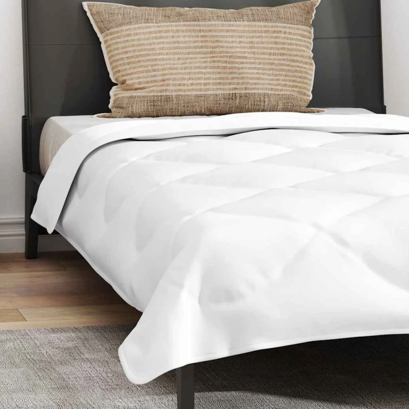 vidaXL Visu sezonu segu ar spilvenu 2 pcs Balts Mikrošķiedra