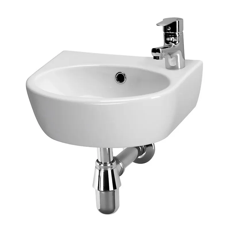 Vannas istabas izlietne Cersanit Parva, keramika, 40 cm x 32 cm x 14.5 cm, balta krās.