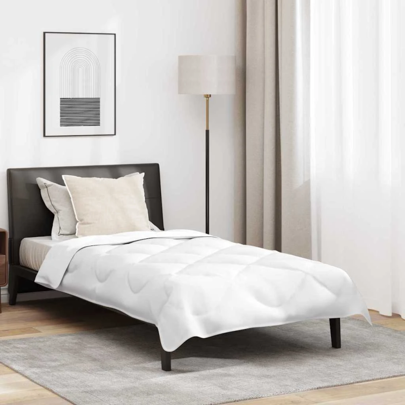 vidaXL Segas komplekts ar spilvenu 2 pcs Balts Mikrošķiedra