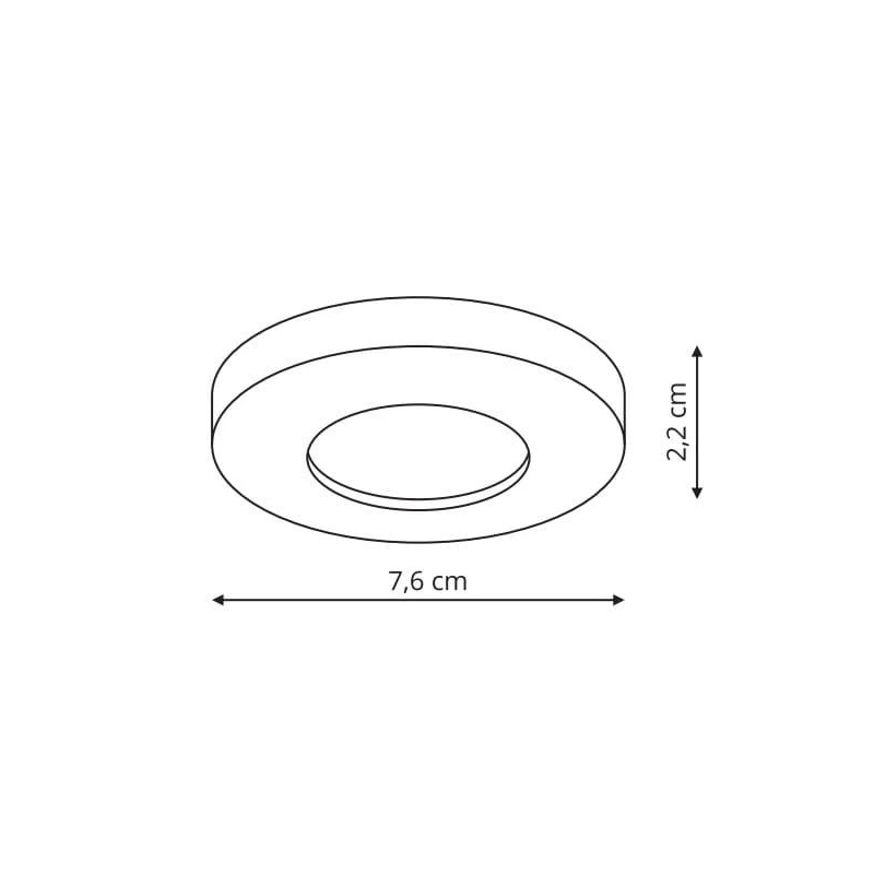 Lampa iebūv.lagos gu10 ip65 balta ov.