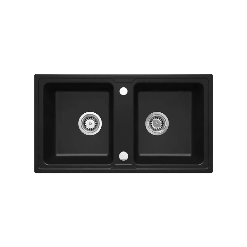 Virtuves izlietne Deante Zorba ZQZ_N203, granīts, 78 cm x 43.5 cm x 16.5 cm, nero