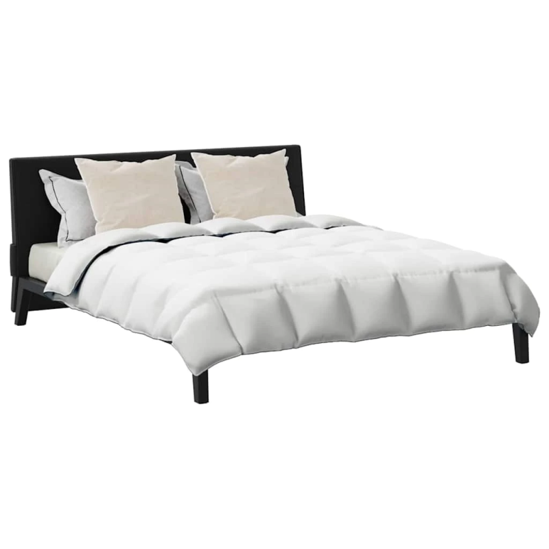 vidaXL Ziemas gultas sega ar spilvenu 3 pcs Balts Dūnu spalva