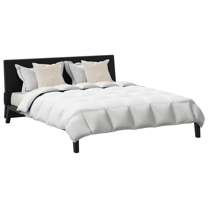 vidaXL Ziemas gultas sega ar spilvenu 3 pcs Balts Dūnu spalva