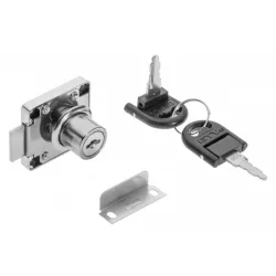 Mēbeļu slēdzene komplekts, hromēts