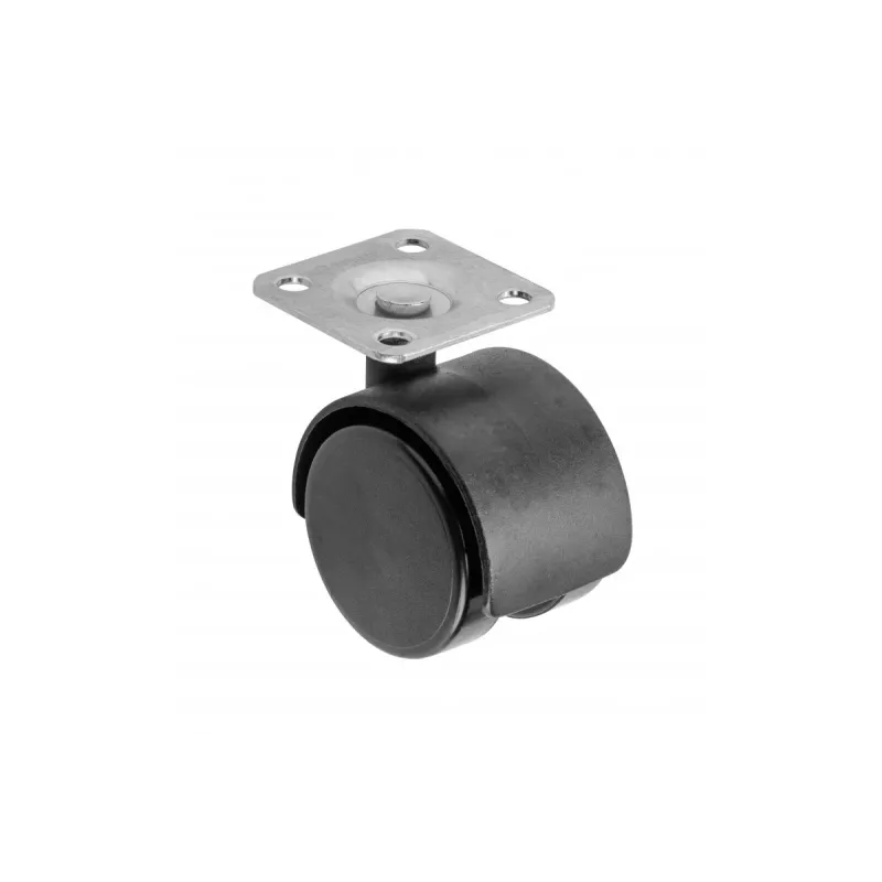 Mēbeļu ritenis 50mm melns