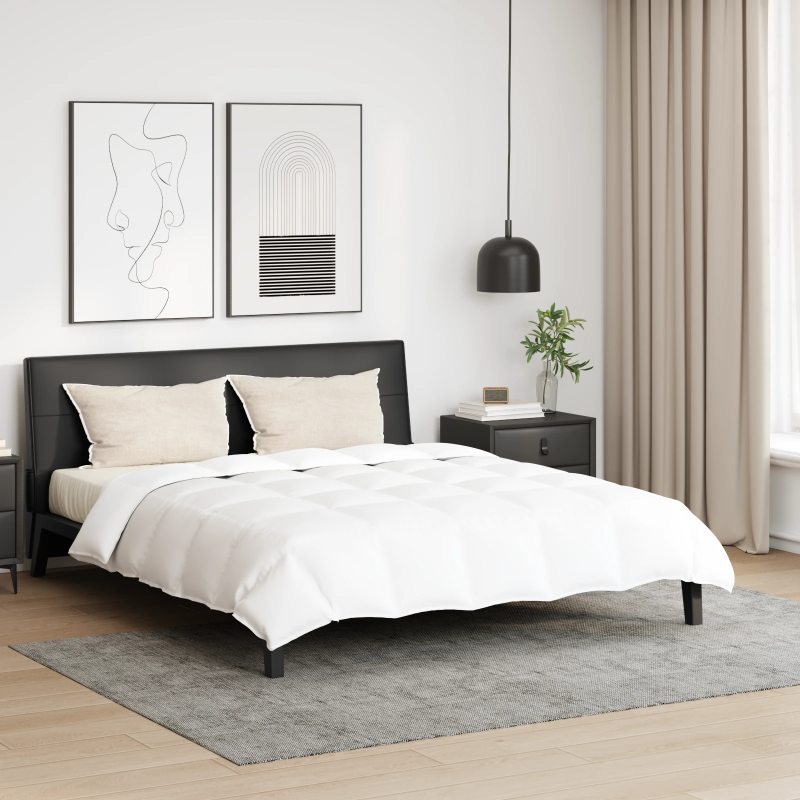 vidaXL Segas komplekts ar spilvenu 3 pcs Balts Dūnu spalva