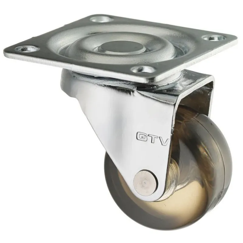 Grozāmais ritenis D-35, brūns uz platformas, slodze 25 kg