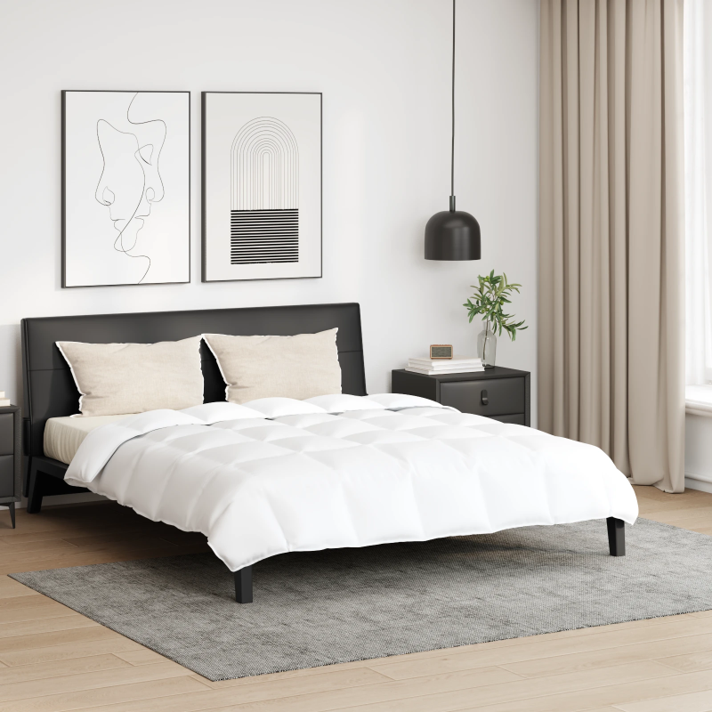 vidaXL Segas komplekts ar spilvenu 3 pcs Balts Dūnu spalva