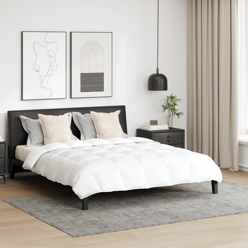 vidaXL Segas komplekts ar spilvenu 3 pcs Balts Dūnu spalva