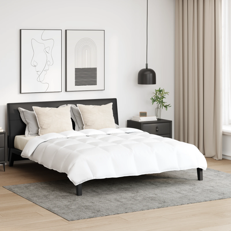 vidaXL Segas komplekts ar spilvenu 3 pcs Balts Dūnu spalva