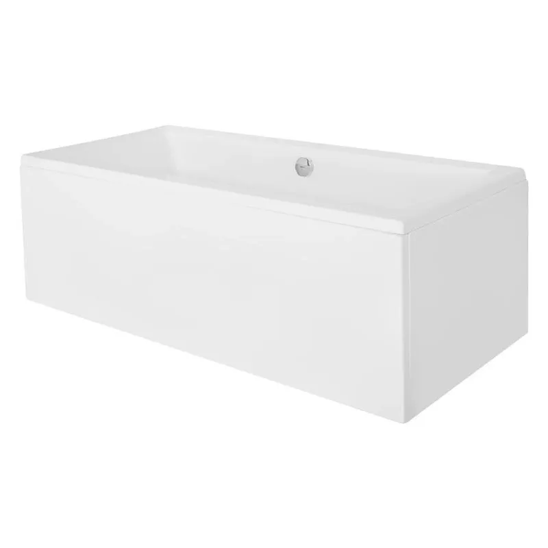 Vanna, iebūvējams Besco Quadro WAQ-175-PK, 175 cm x 79 cm x 55 cm, taisnstūris, balta krās.