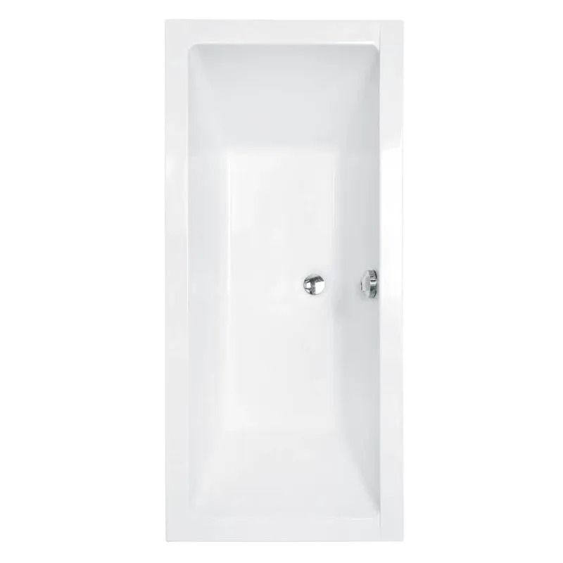 Vanna, iebūvējams Besco Quadro WAQ-175-PK, 175 cm x 79 cm x 55 cm, taisnstūris, balta krās.