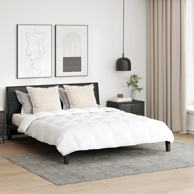 vidaXL Segas komplekts ar spilvenu 3 pcs Balts Dūnu spalva