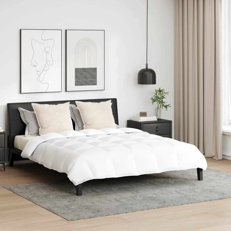 vidaXL Segas komplekts ar spilvenu 3 pcs Balts Dūnu spalva