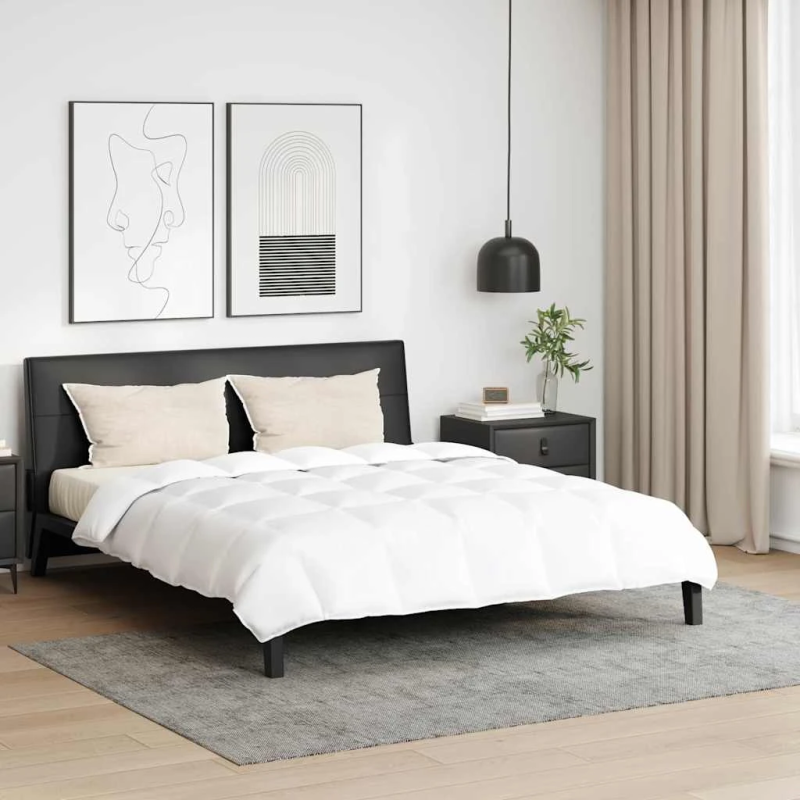 vidaXL Segas komplekts ar spilvenu 3 pcs Balts Dūnu spalva