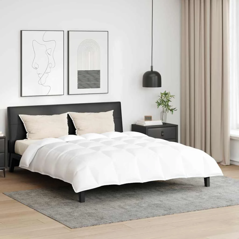 vidaXL Segas komplekts ar spilvenu 3 pcs Balts Dūnu spalva