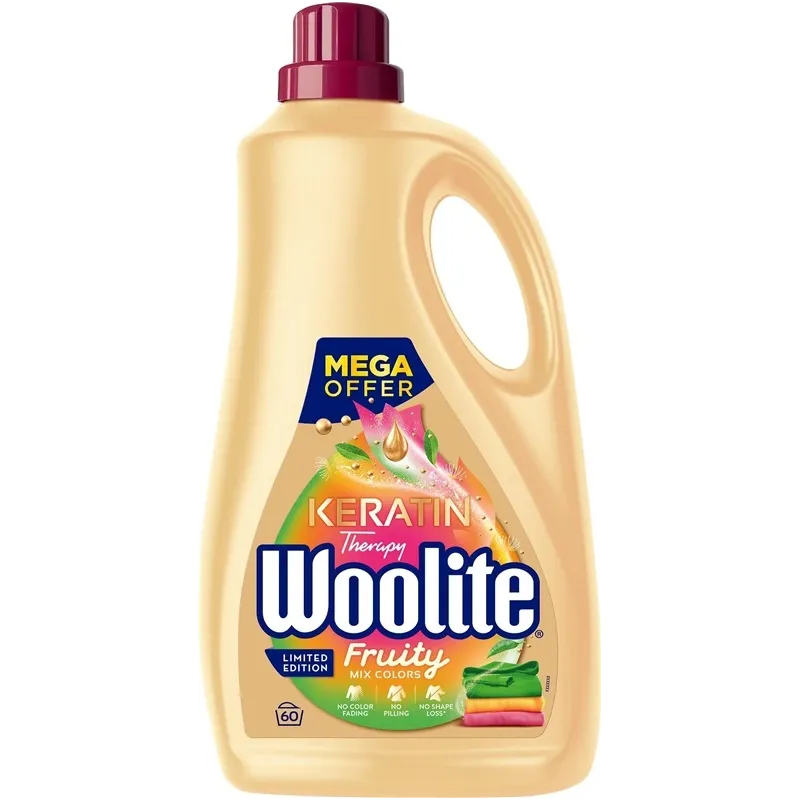 Šķidrs mazgāšanas līdzeklis Woolite therapy fruity, 3.6 l