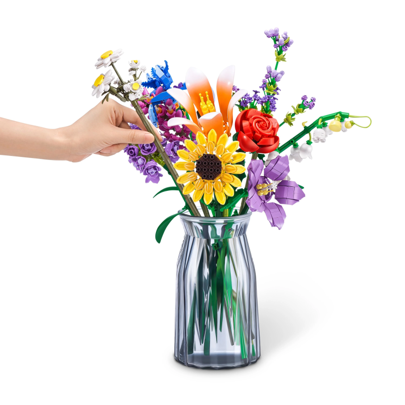 MAX GARDEN Klucīšu komplekts kapsulā, Garie ziedi