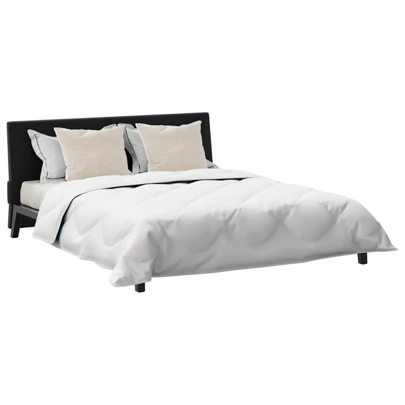 vidaXL Sega ar spilvenu 3 pcs Balts Mikrošķiedra