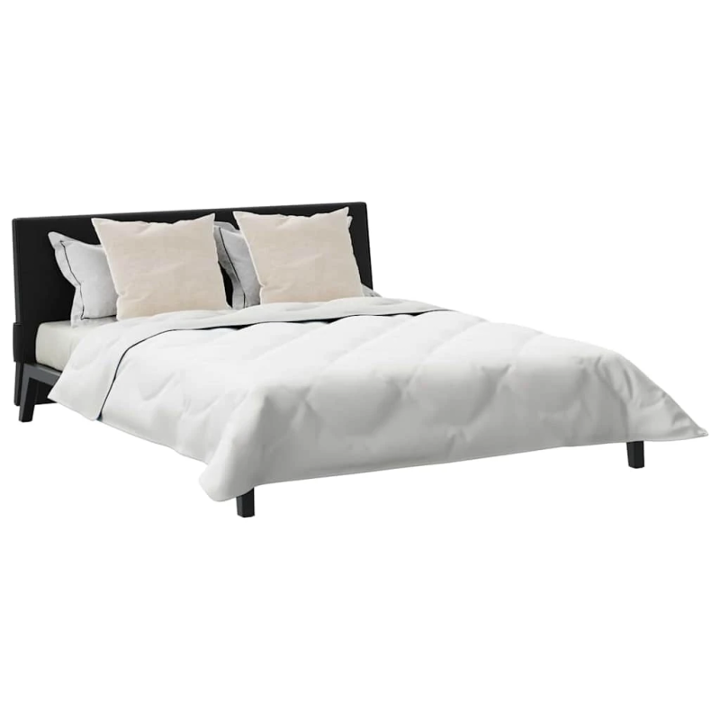 vidaXL Ziemas gultas sega ar spilvenu 3 pcs Balts Mikrošķiedra