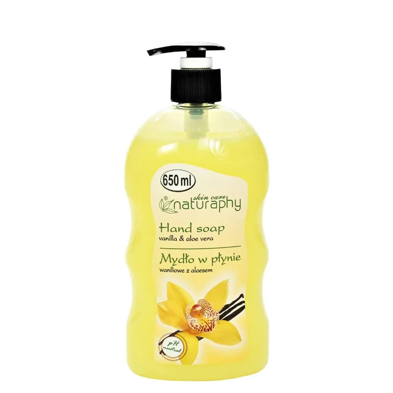 Šķidrās ziepes 650ml vaniļas un aloe vera