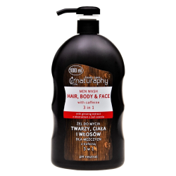 Šampūns dušas želeja 1000ml ar kofeīnu vīr.